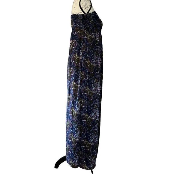 Genady’s Collection purple & black sleeveless summer maxi dress small - Picture 4 of 6